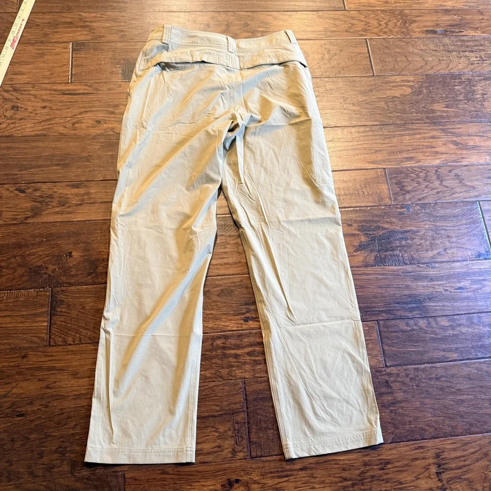Eastern Mountain Sports Khaki Pants Mens 32x32 Beige Nylon Stretch Hiking